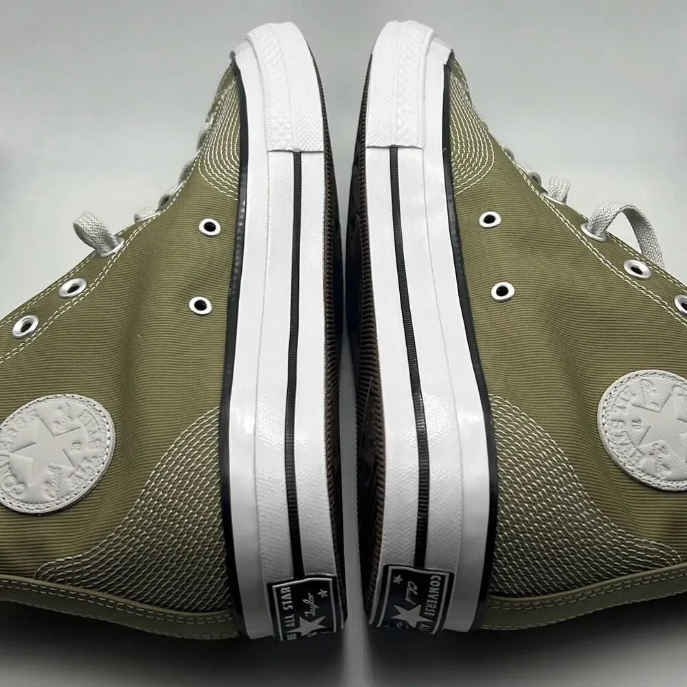 Converse Chuck 70 Multi-Stitch Hi Shoes‎ A07435C Mossy Sloth Green NWB Men 11.5 - Picture 9 of 10